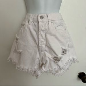 Wild Fable Highest Rise White Denim Shorts